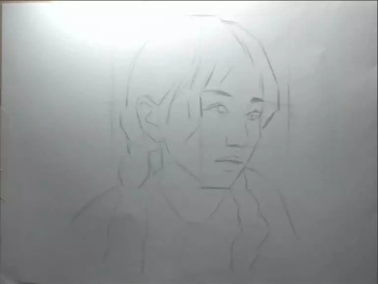 廣州畫室排名前三畫室的素描教程 | 教你畫一幅素描小美女,12