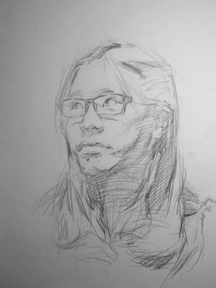  廣州畫室排名前三畫室教你如何讓你的素描頭發看起來不死板粗糙有質感,63