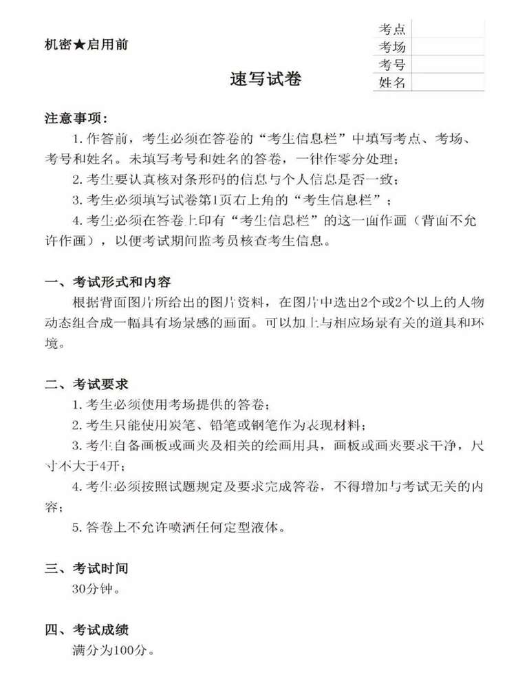廣州十大畫(huà)室整理|廣東模擬考2020屆藝成一模高分卷欣賞,01