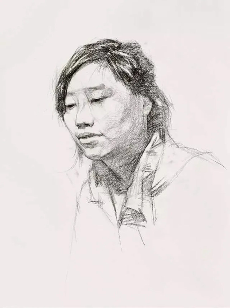 【廣州畫室基礎鞏固】女青年頭像素描拿分點歸納,08