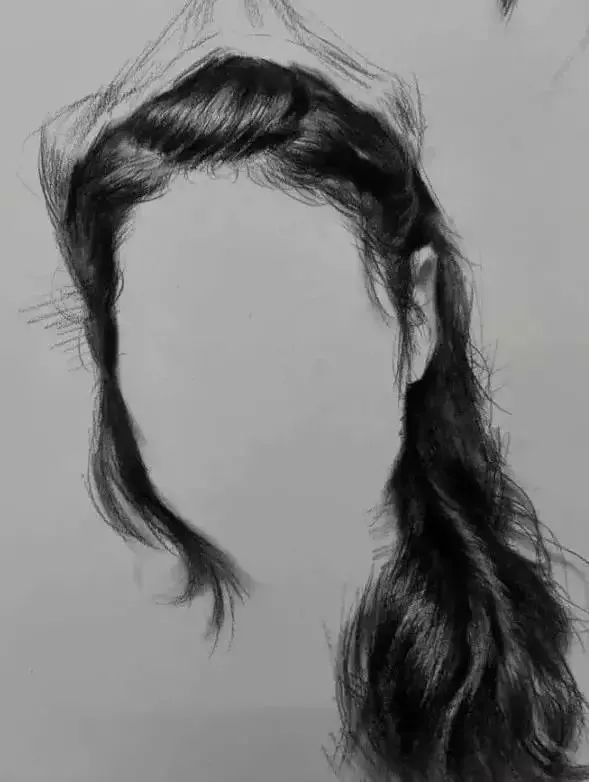  廣州畫室排名前三畫室教你如何讓你的素描頭發看起來不死板粗糙有質感,11