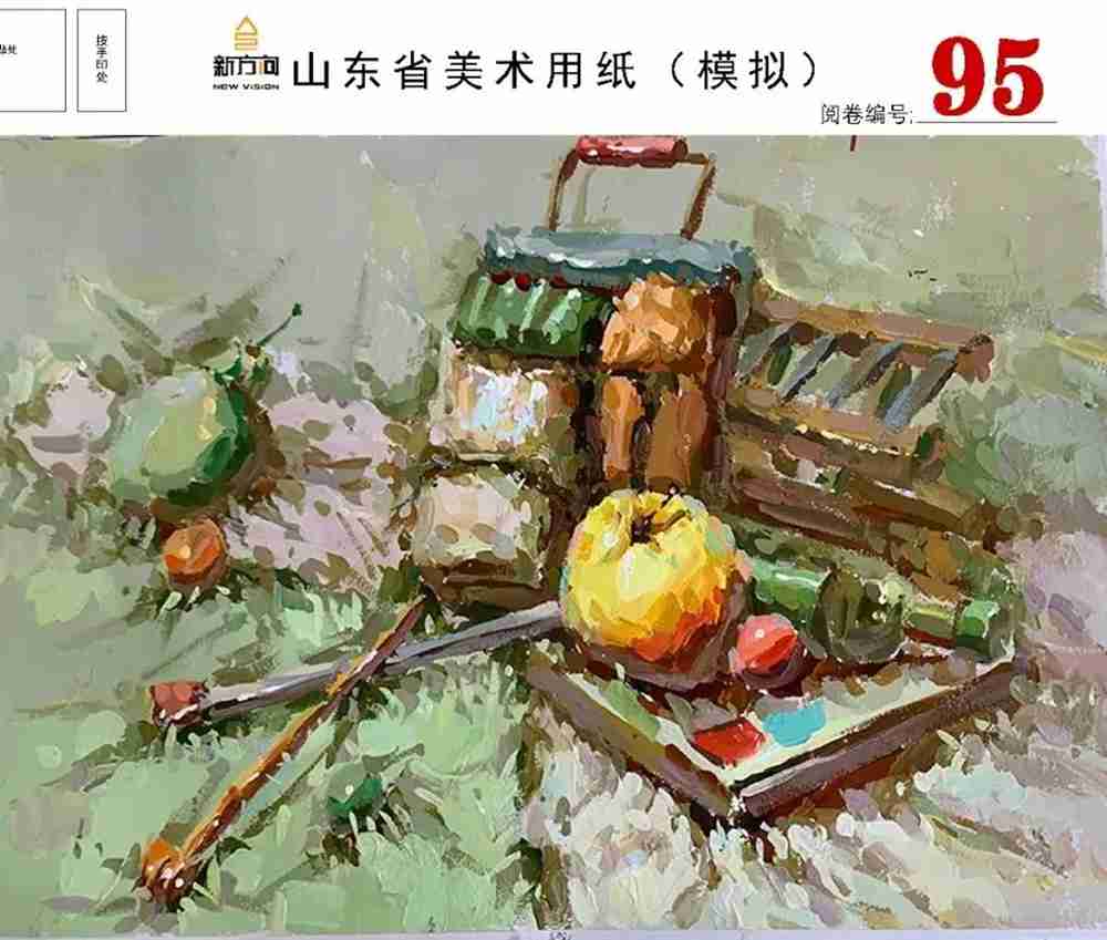 21屆山東美術二模高分卷，廣州美術高考畫室覺得是神仙打架,21