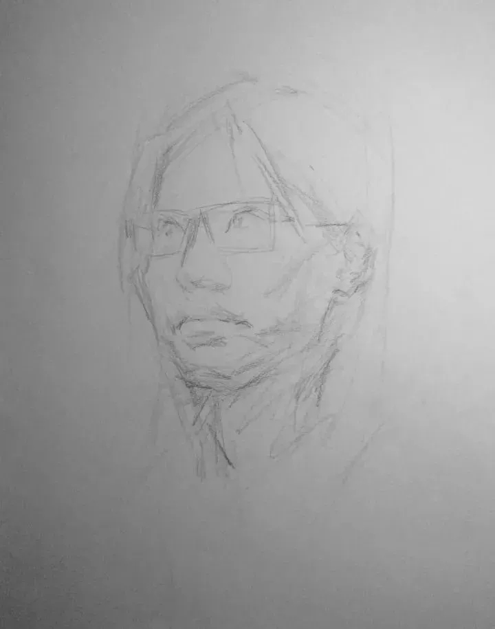  廣州畫室排名前三畫室教你如何讓你的素描頭發看起來不死板粗糙有質感,62