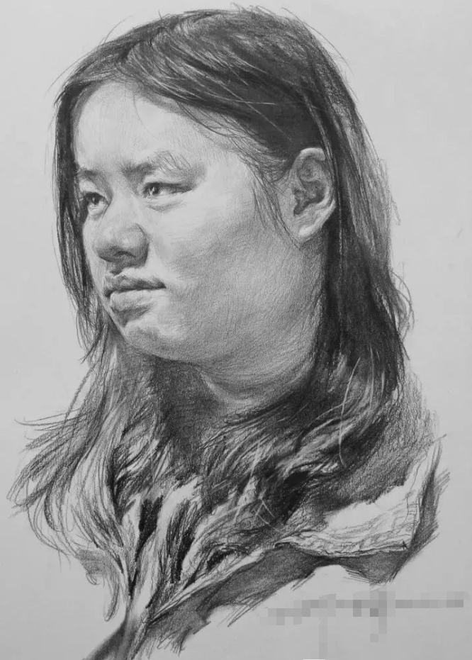  廣州畫室排名前三畫室教你如何讓你的素描頭發看起來不死板粗糙有質感,61