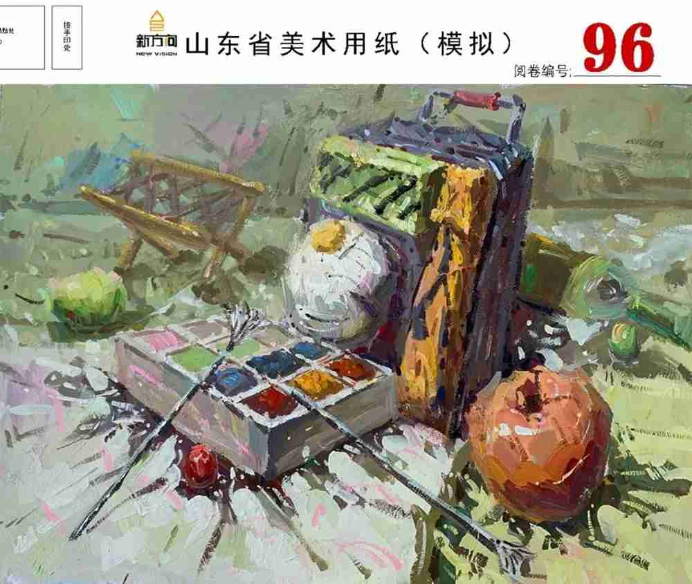 21屆山東美術二模高分卷，廣州美術高考畫室覺得是神仙打架,18