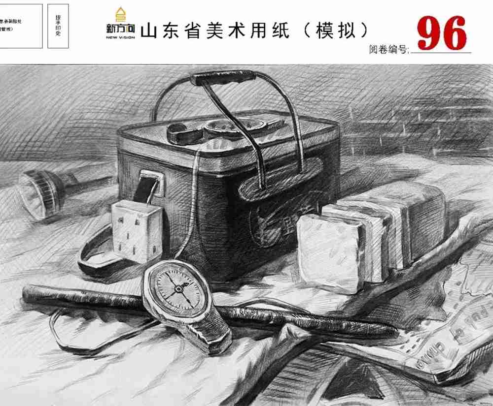 21屆山東美術二模高分卷，廣州美術高考畫室覺得是神仙打架,43