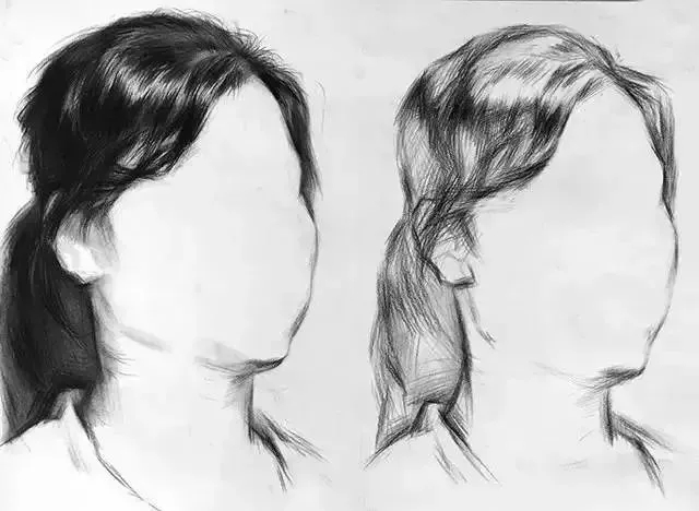  廣州畫室排名前三畫室教你如何讓你的素描頭發看起來不死板粗糙有質感,04