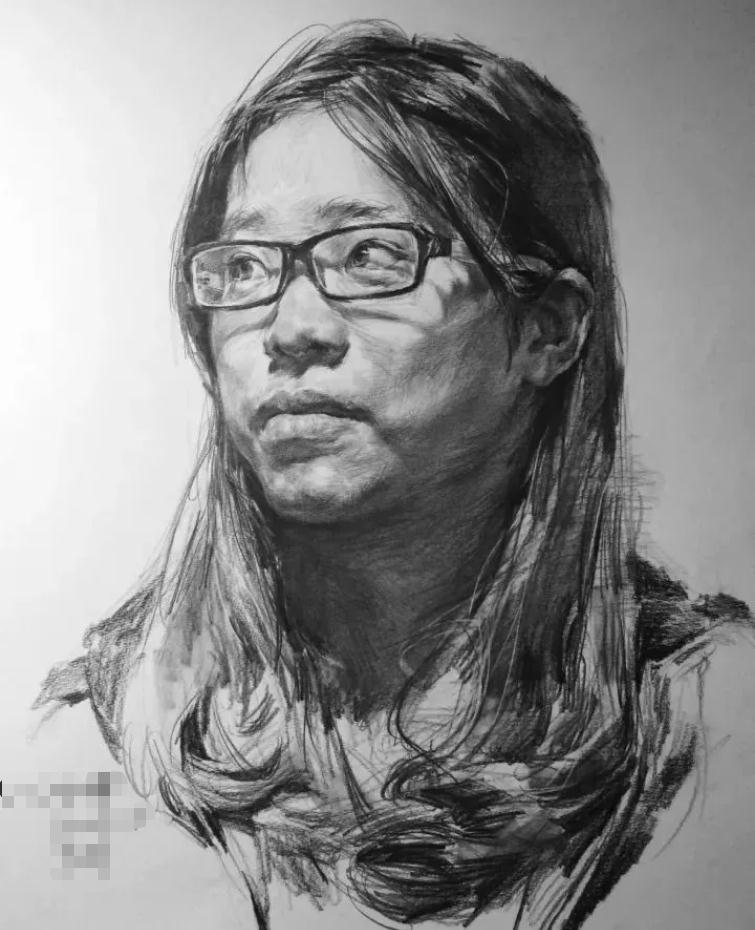  廣州畫室排名前三畫室教你如何讓你的素描頭發看起來不死板粗糙有質感,65