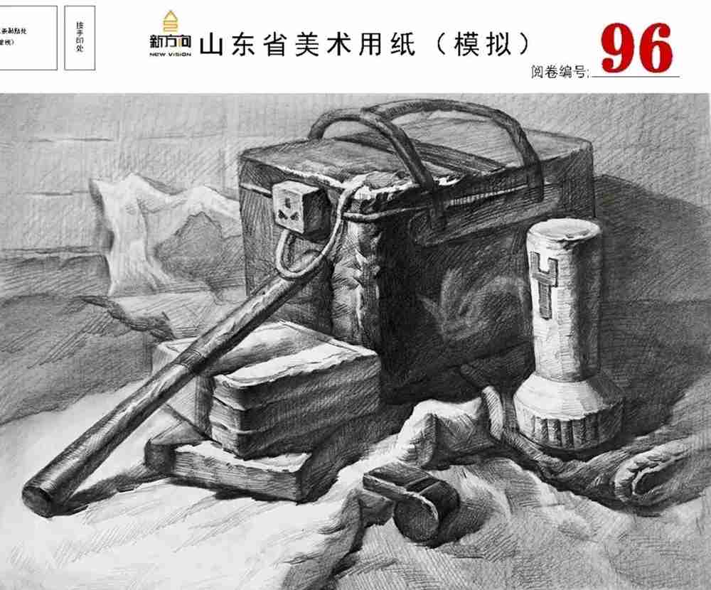 21屆山東美術二模高分卷，廣州美術高考畫室覺得是神仙打架,41