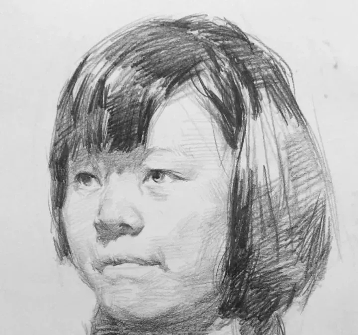 廣州畫室排名前三畫室教你如何讓你的素描頭發看起來不死板粗糙有質感,49