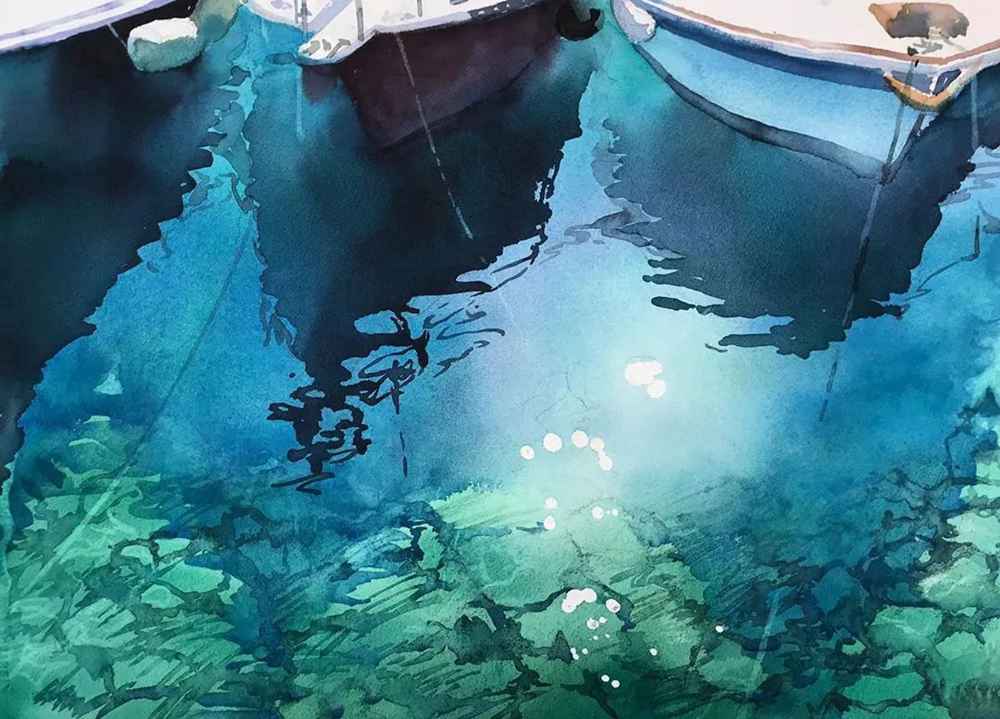 這些水彩作品用色用筆都是實力擔當，廣州十大畫室都在拿來臨摹,29