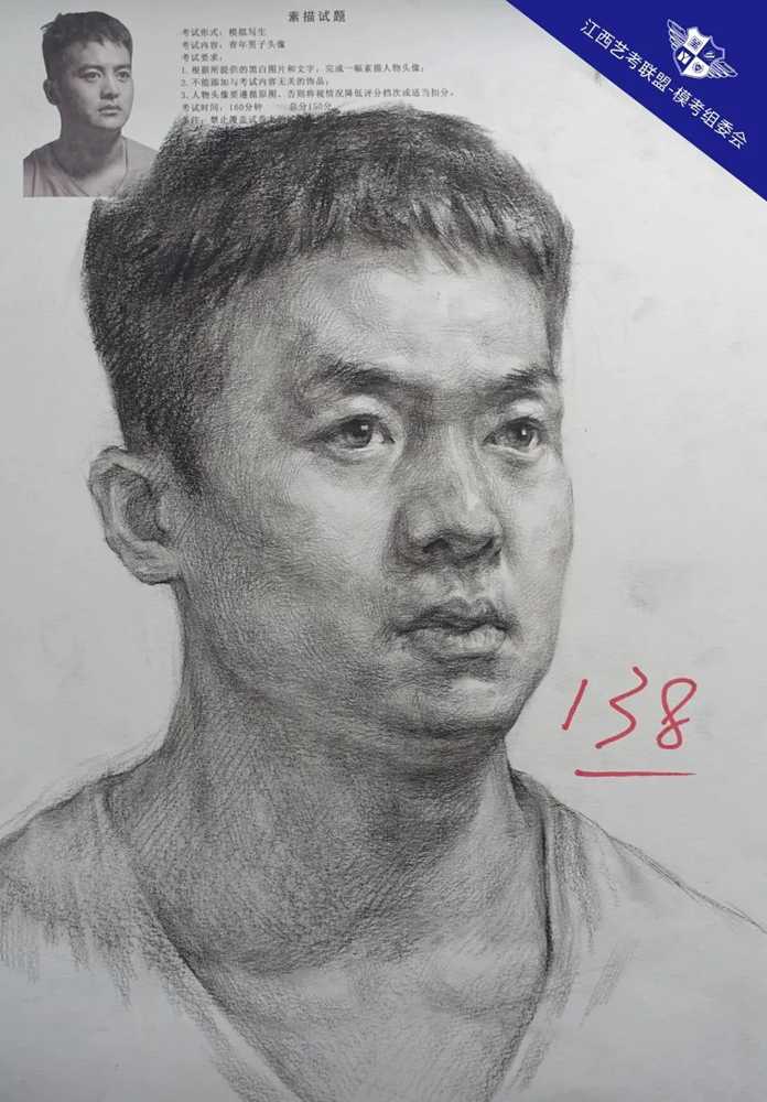 廣州十大畫室將各省一模素描卷放一起大pk，你找找都有哪些共同特征,40