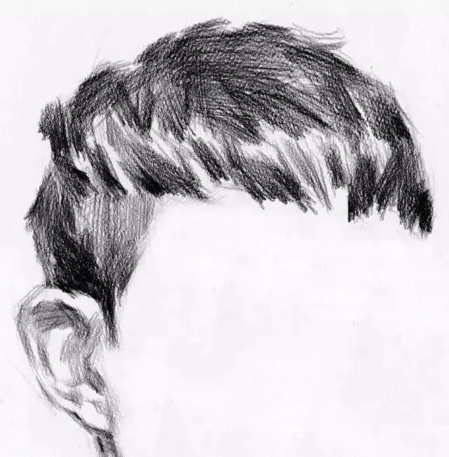  廣州畫室排名前三畫室教你如何讓你的素描頭發看起來不死板粗糙有質感,07