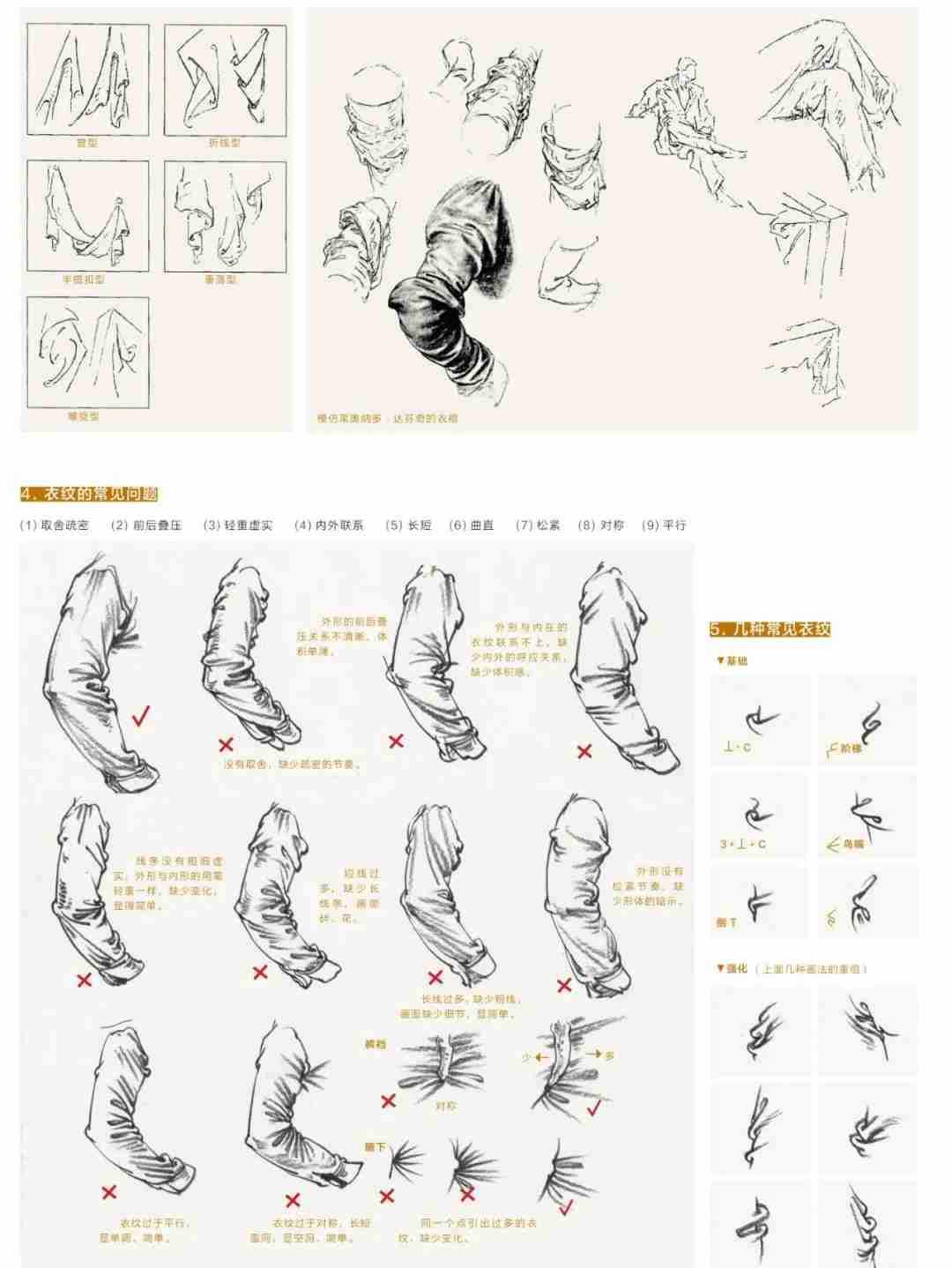  看完廣州美術(shù)高考班整理的這篇，就不會(huì)再說(shuō)你不會(huì)畫(huà)速寫(xiě)衣褶了,01