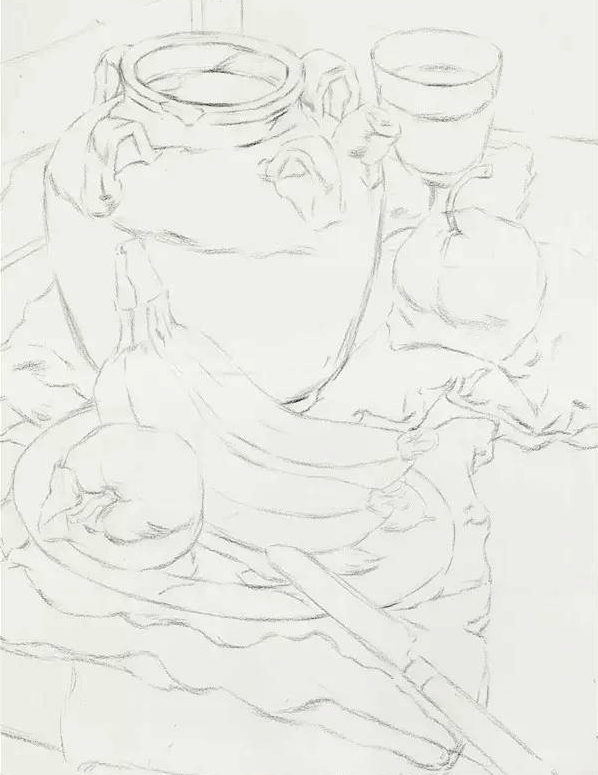 美術初學者在素描靜物寫生中，該如何去練習？步驟是關鍵！圖一