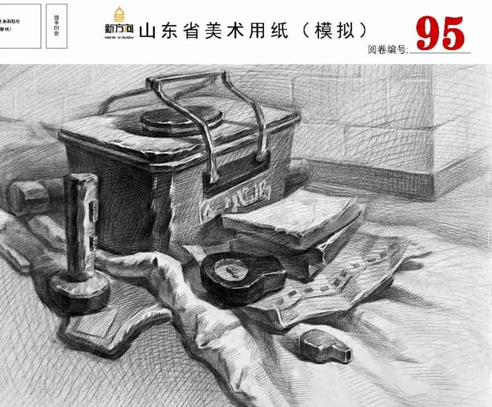 21屆山東美術二模高分卷，廣州美術高考畫室覺得是神仙打架,48