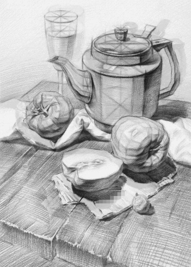 【廣州藝考畫室入門結構素描】畫素描靜物之前的必學課程,15
