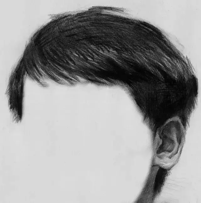  廣州畫室排名前三畫室教你如何讓你的素描頭發看起來不死板粗糙有質感,20