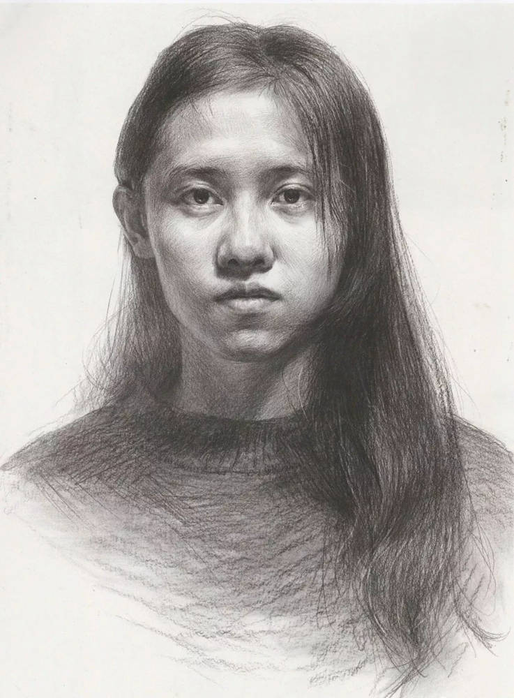 廣州畫室排名前三畫室告訴你抓住這兩點，正面素描頭像輕松刻畫,03