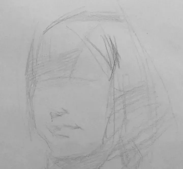  廣州畫室排名前三畫室教你如何讓你的素描頭發看起來不死板粗糙有質感,47