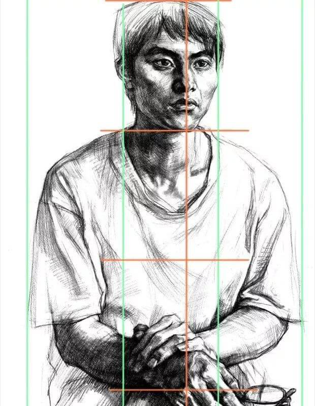 半身像門檻太高？跟著廣州畫室小圍老師教程其實并不難