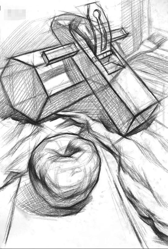 【廣州藝考畫室入門結構素描】畫素描靜物之前的必學課程,05