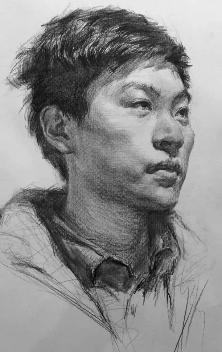  廣州畫室排名前三畫室教你如何讓你的素描頭發看起來不死板粗糙有質感,41