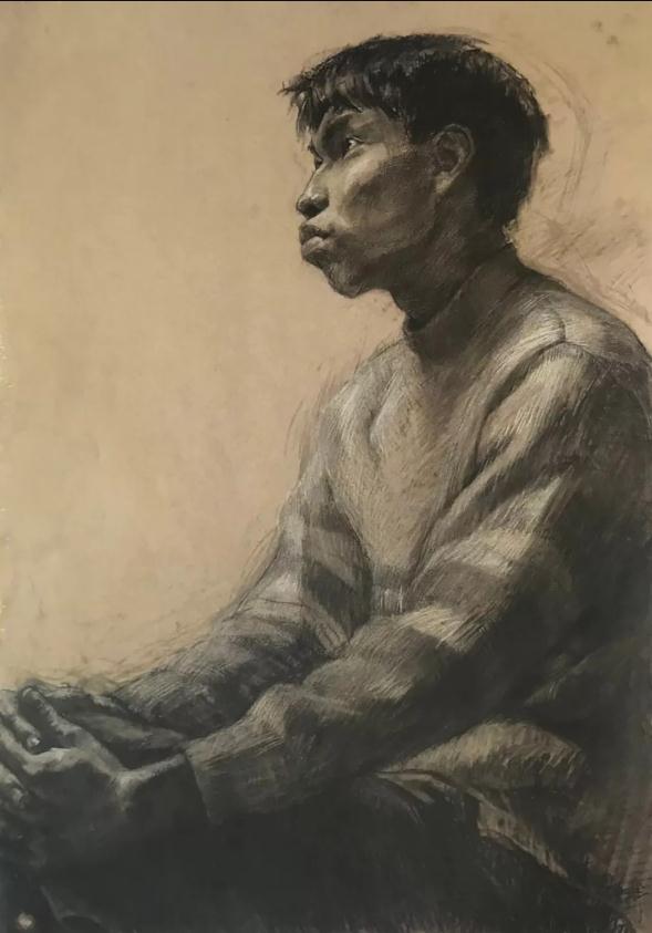 廣州前十畫室給你解密央美附中素描教學(xué)—人物半身像,26