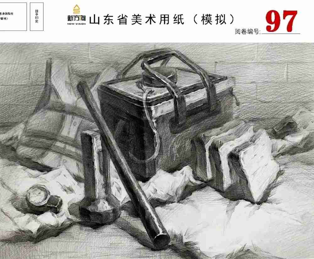 21屆山東美術二模高分卷，廣州美術高考畫室覺得是神仙打架,32