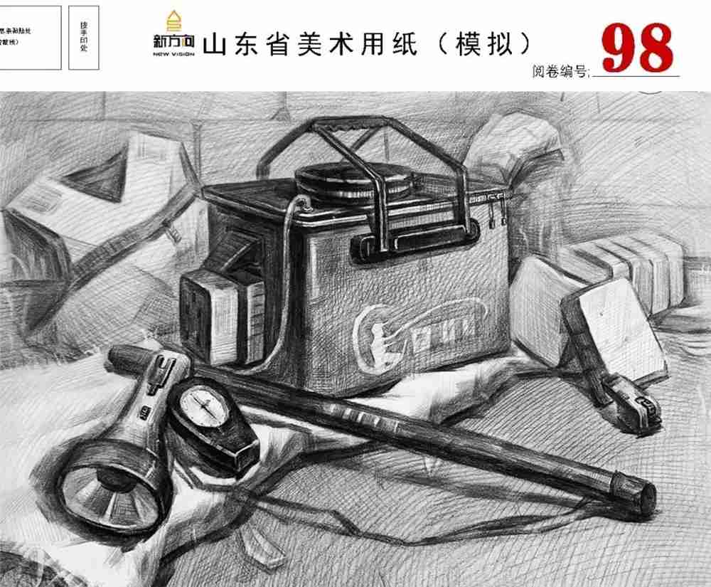 21屆山東美術二模高分卷，廣州美術高考畫室覺得是神仙打架,28