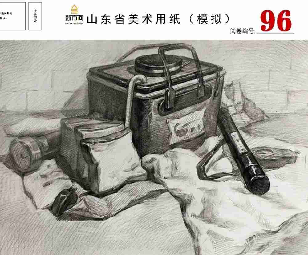 21屆山東美術二模高分卷，廣州美術高考畫室覺得是神仙打架,47
